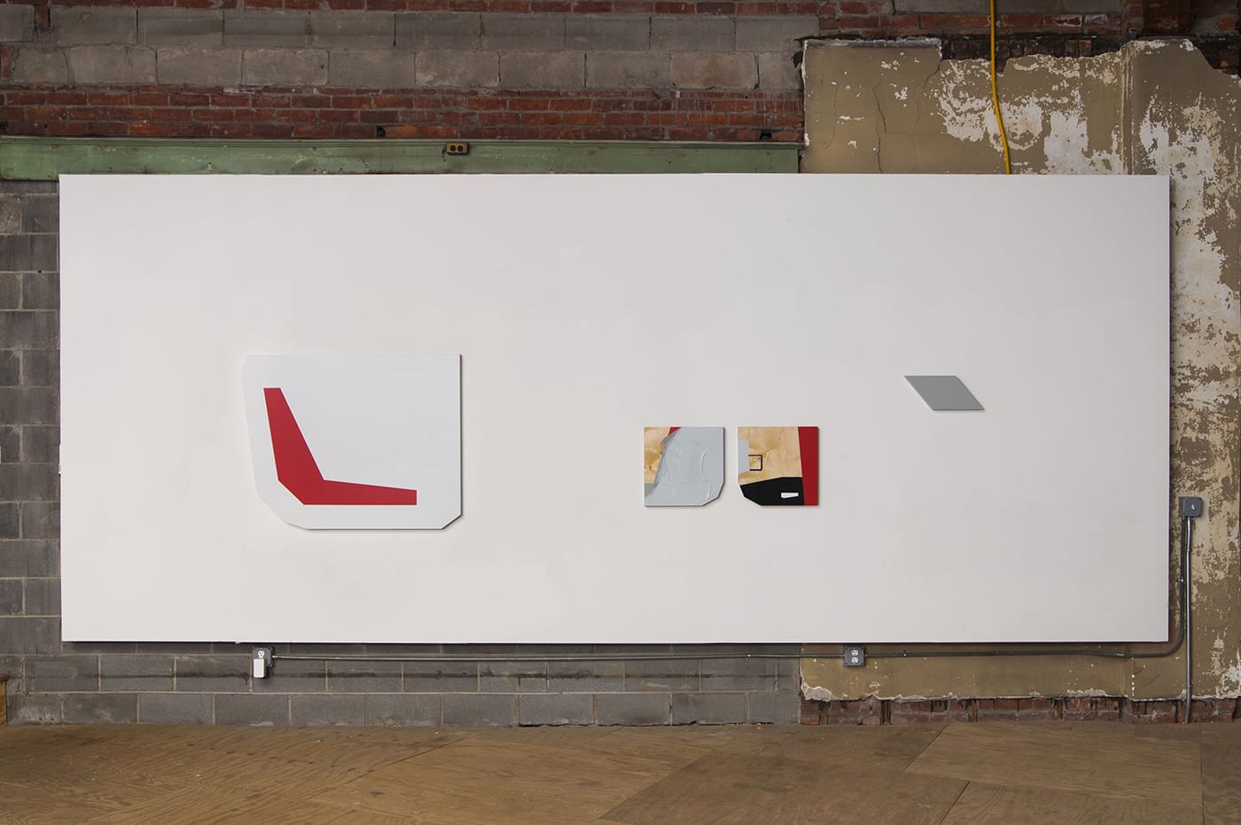 “Calculating with Absence (The Secret Path)” (2016) installation wall