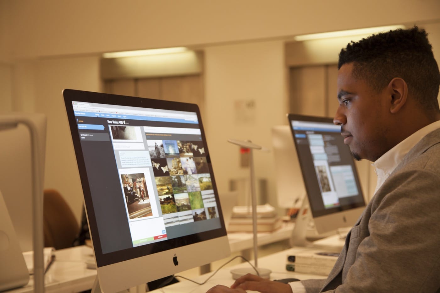 One of the art historians on the ASK team, Andrew Hawkes.