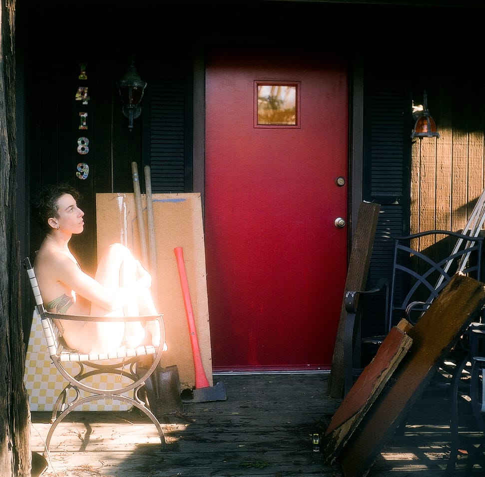 Renee, "If I stare into the sun I will turn into a ray of light" (2016), unique analog c-print, 20 x 20 in