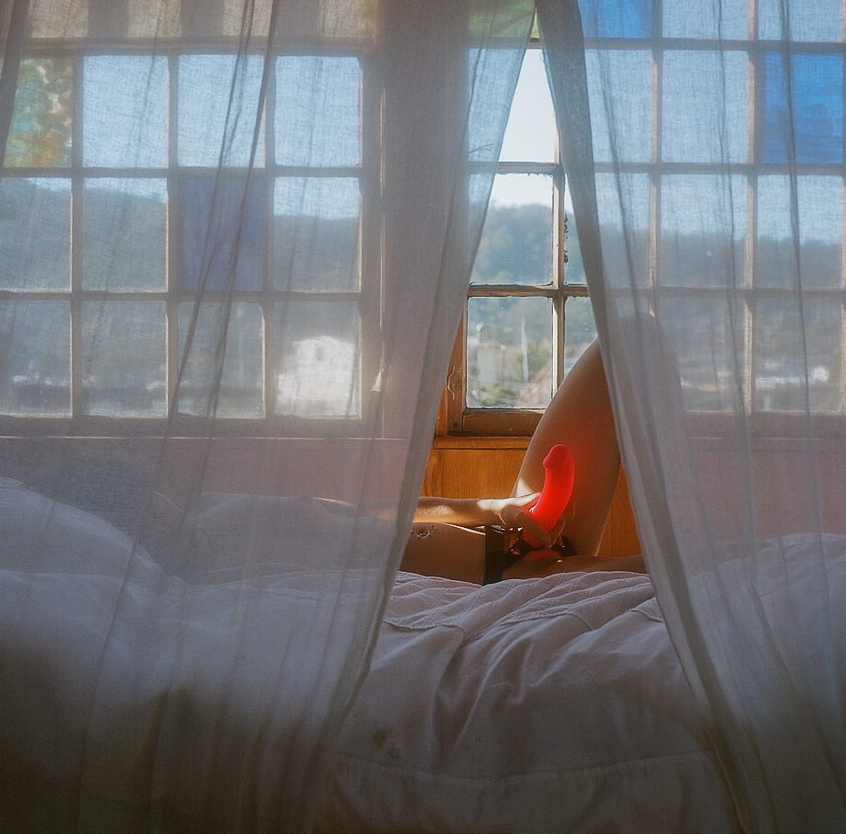 Renee, "The way I learn to play both parts" (2016), unique analog c-print, 20 x 20 in