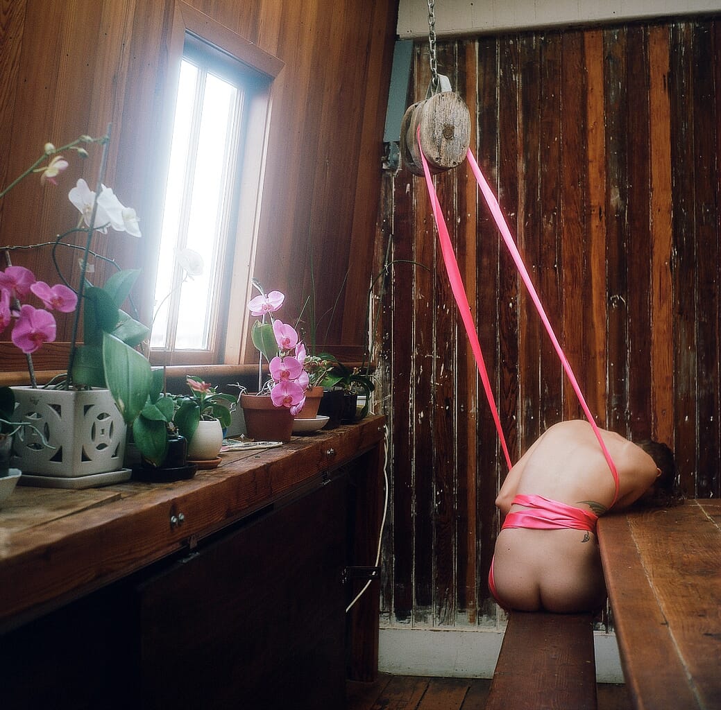 Renee, "The brightness where I am bound" (2016), unique analog c-print, 20 x 20 in