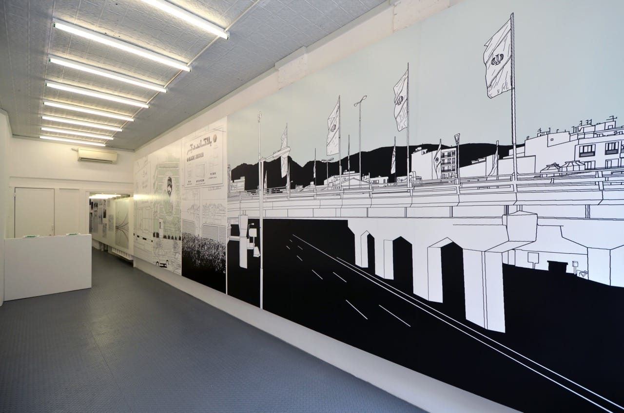 Installation view of Capital Complex, by Arash Hanaei at Ludlow 38, 2016. Photo by Arash Hanaei