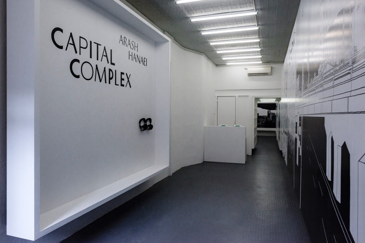 Installation view of Capital Complex, by Arash Hanaei at Ludlow 38, 2016. Photo by Fernando Sandoval