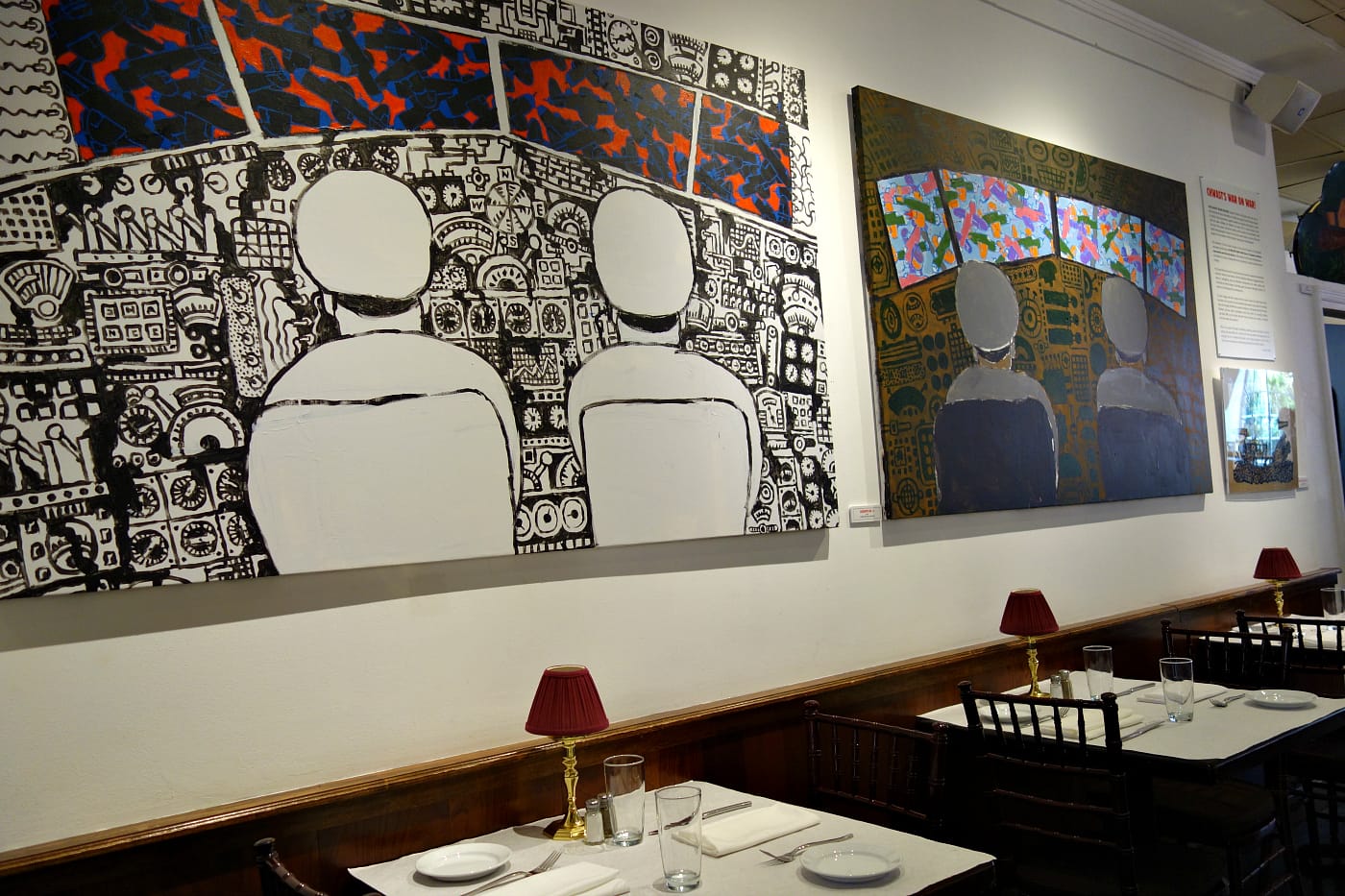 'Seymour Chwast on War' at the Society of Illustrators (photo by the author for Hyperallergic)