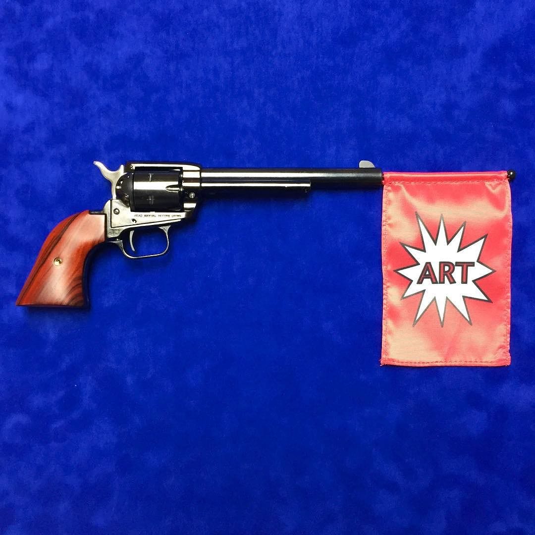 Aldon DuLaney's gun art work (photo by @altondulaney/Instagram)
