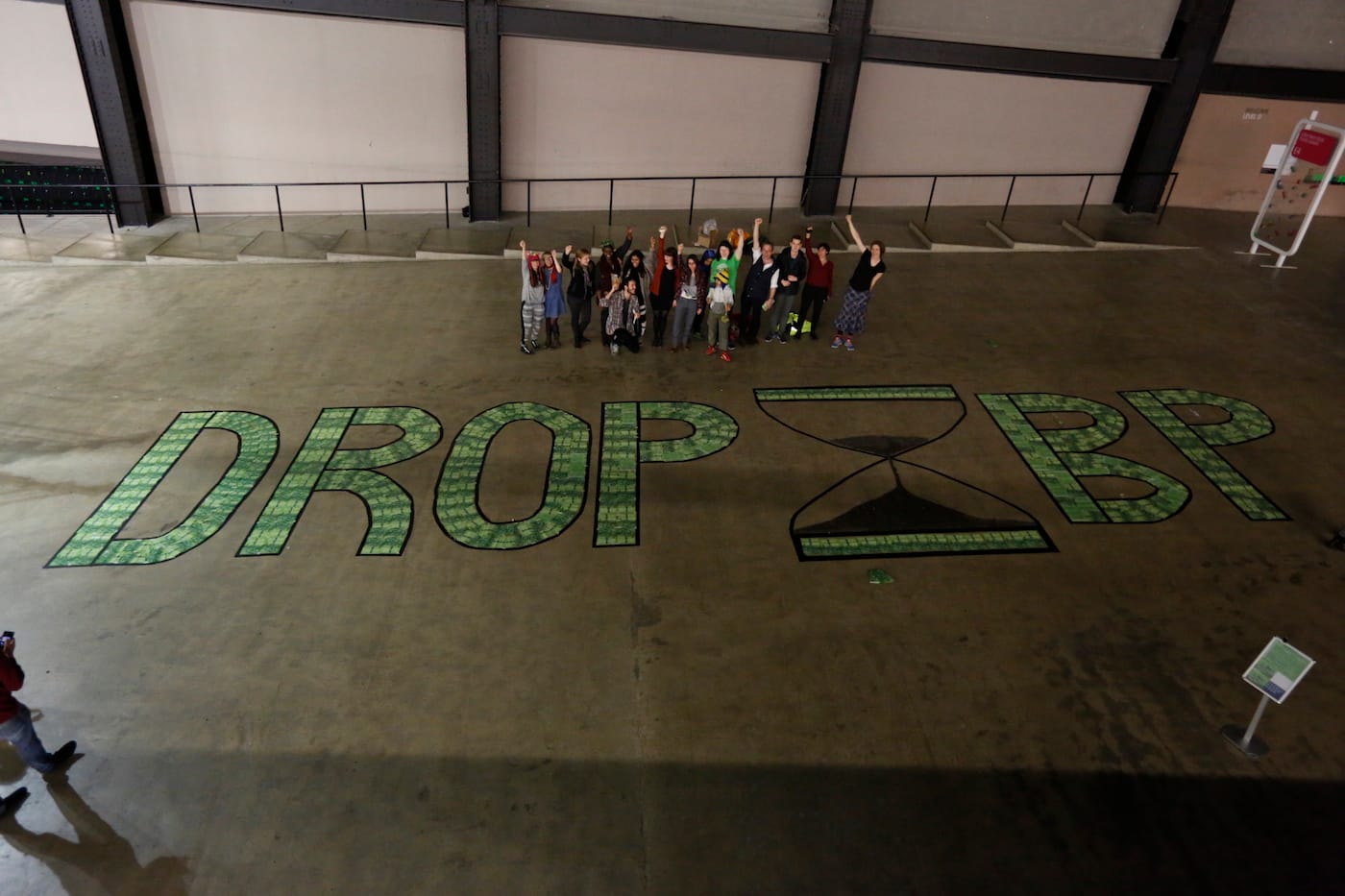 Participants during last Noevmber's Deadline Festival call on Tate to drop BP (photo by Platform/Martin LeSanto-Smith)