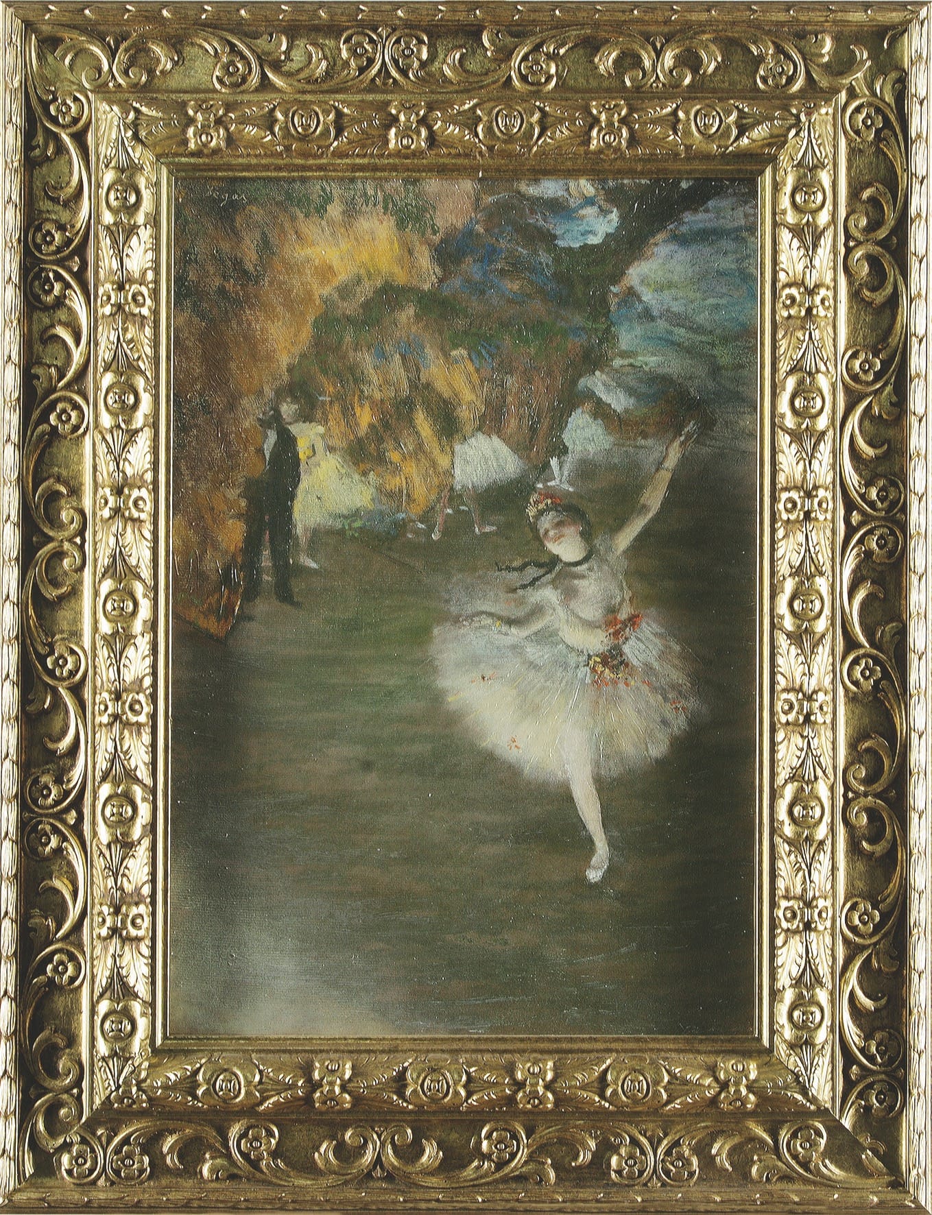 A framed clone of Edgar Degas' The Star (orig. 1878). All photos courtesy of Artevera.