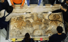 An Ancient Mosaic of the God of Wine Debuts in New York