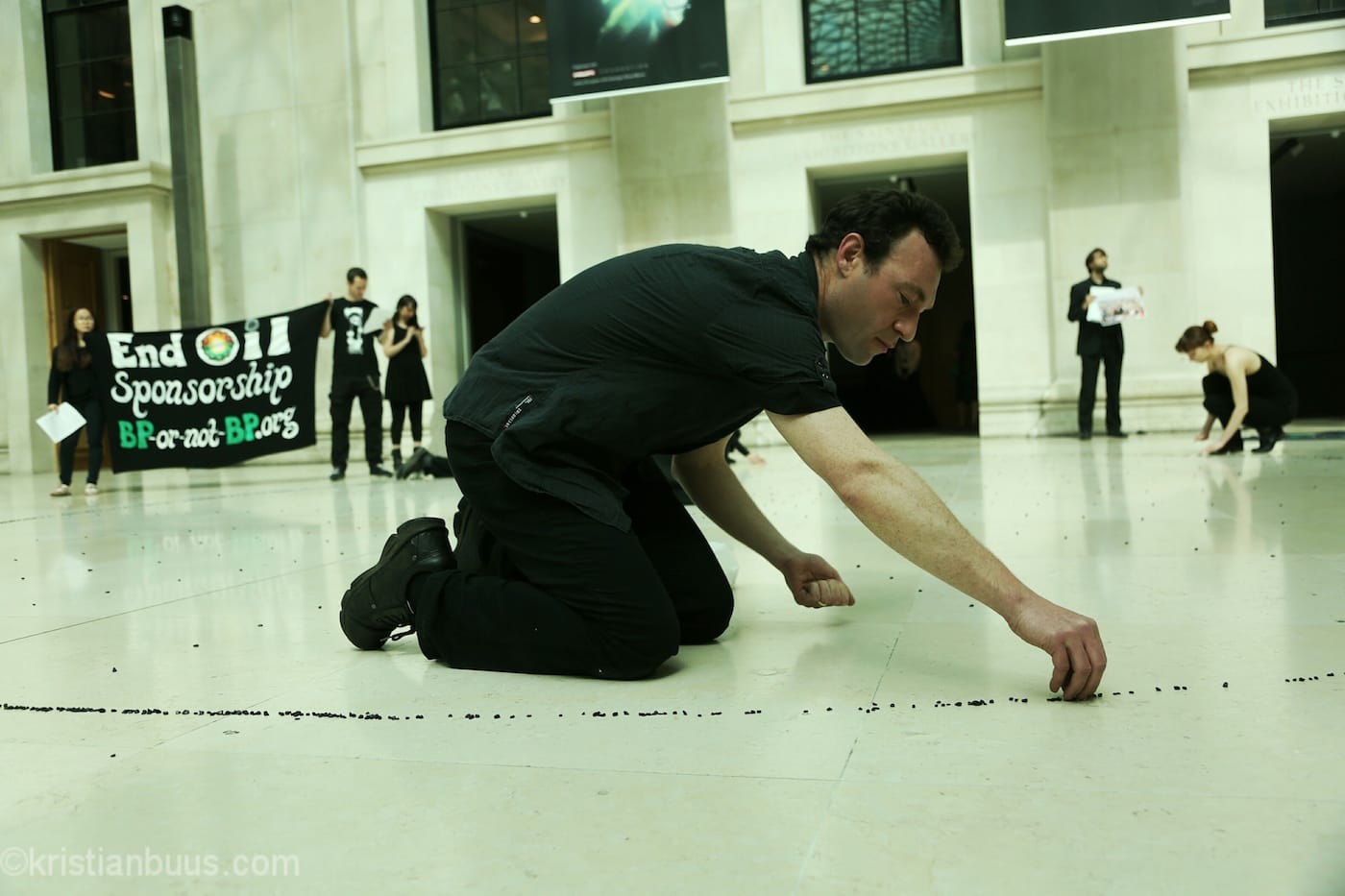 BP or not BP? protest the British Museum's BP-sponsored exhibition 'Sunken Cities' (photo by Kristian Buus, all courtesy BP or not BP?)