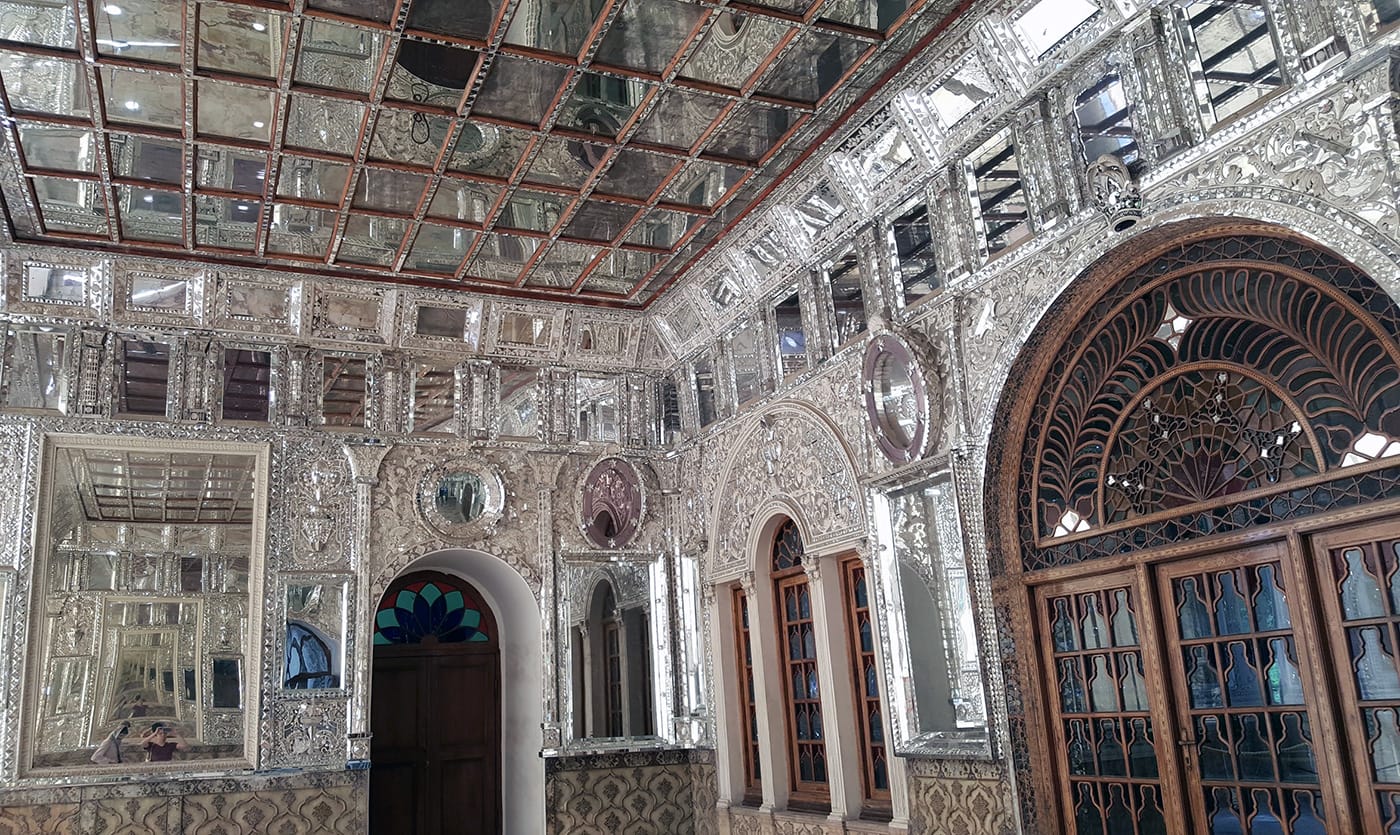 The mirrored decorations of Golestan Palace, Tehran.
