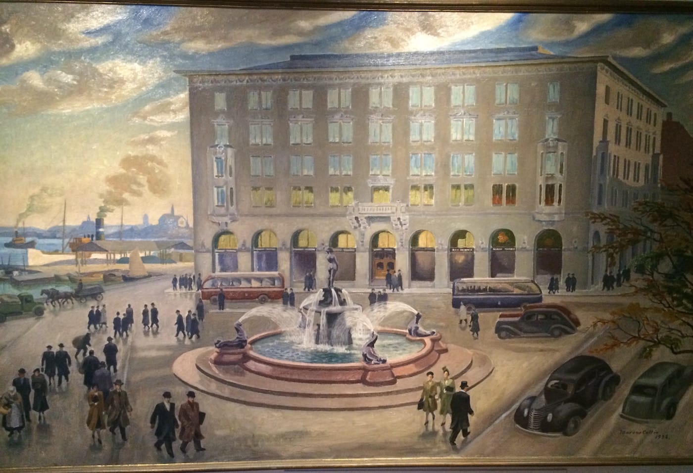 Marcus Collin, "Forest House" (1938), oil on canvas (click to enlarge)