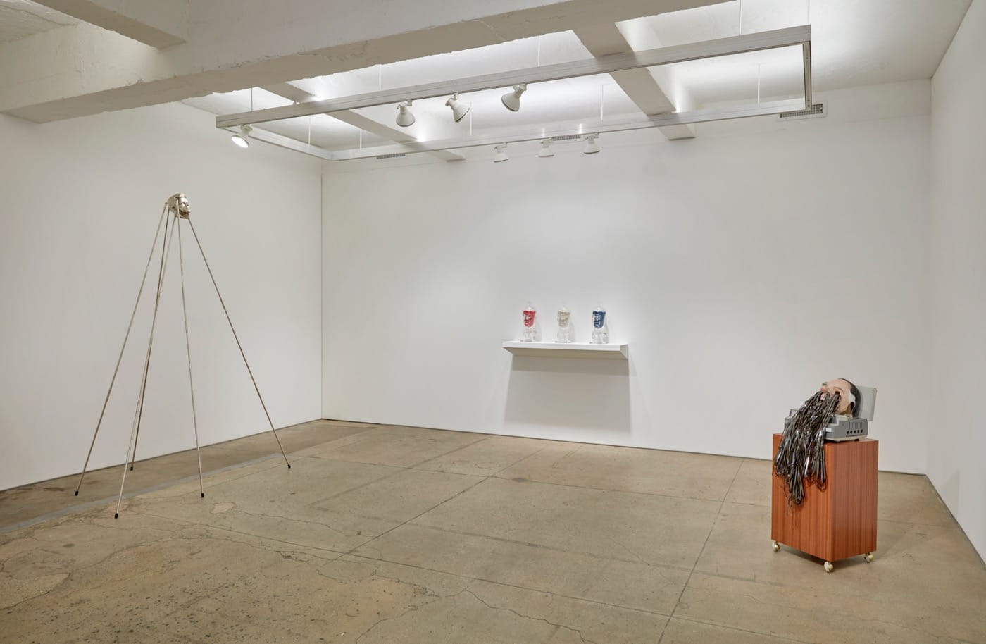 Installation view of POTUS toward the back of the gallery 