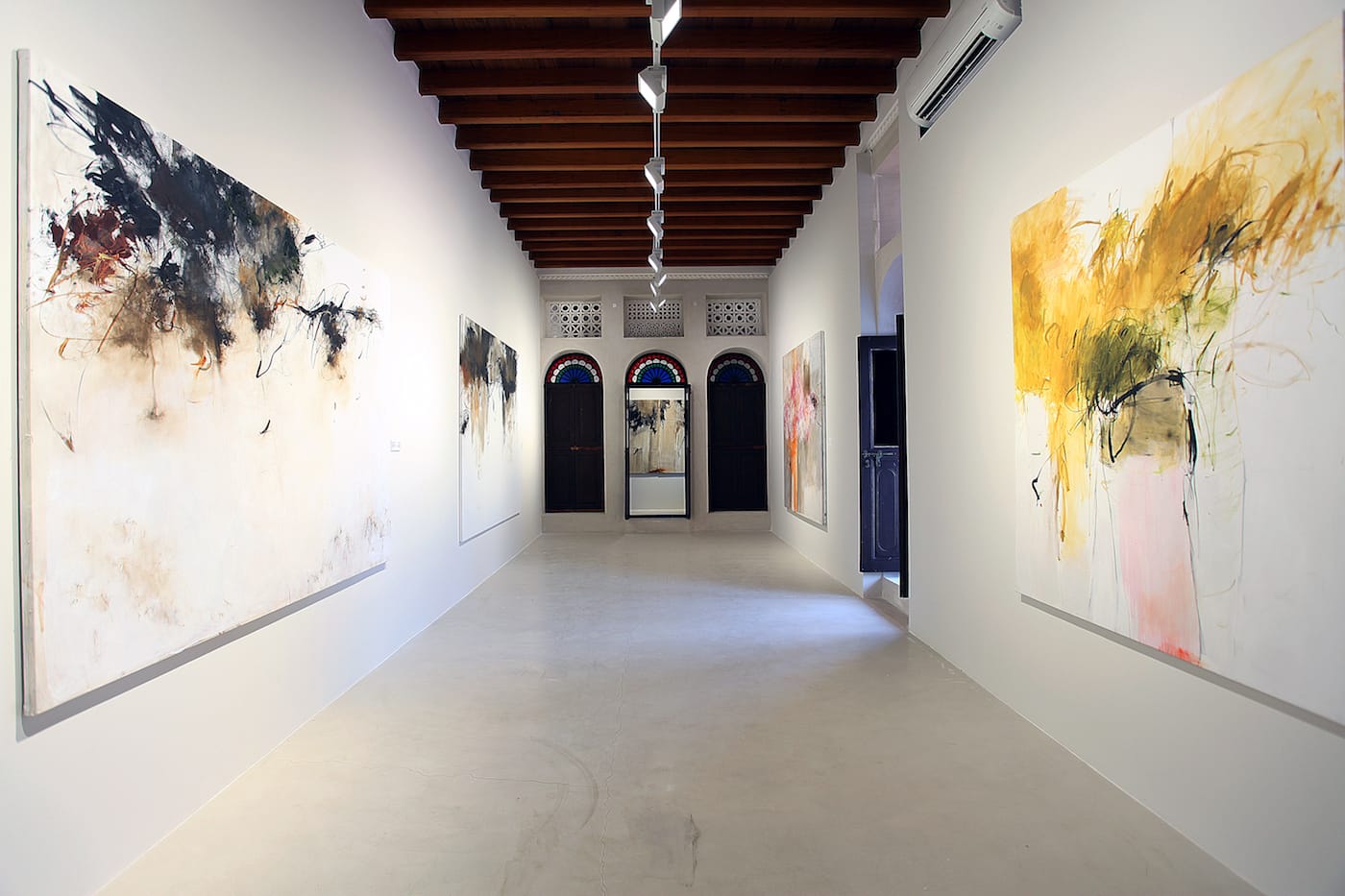 Installation view of 'Farideh Lashai' at Bait Al Serkal (image courtesy Sharjah Art Foundation)