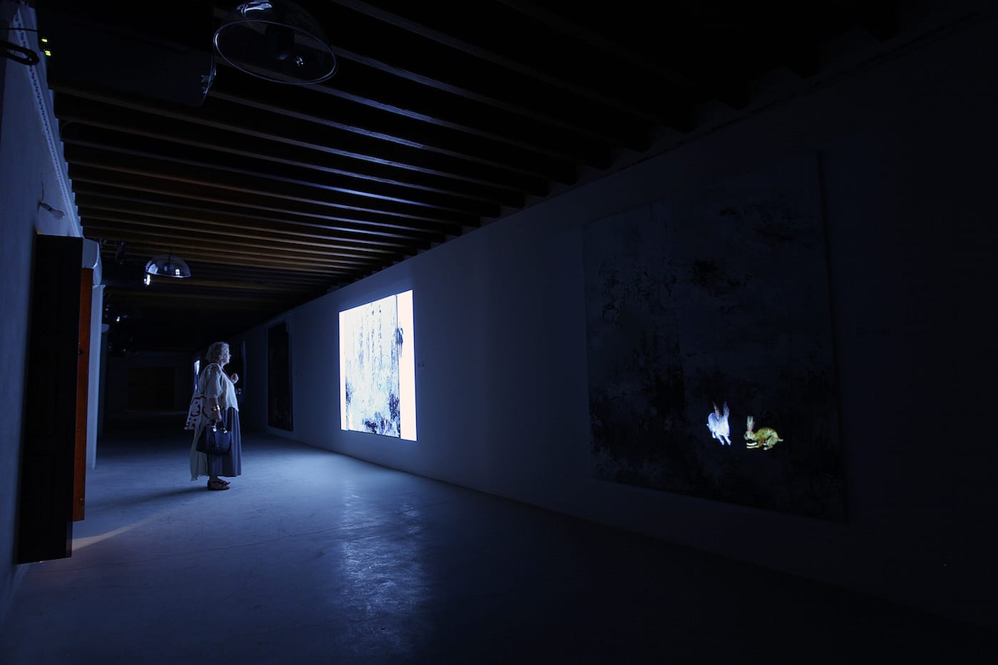 Installation view of 'Farideh Lashai' at Bait Al Serkal (image courtesy Sharjah Art Foundation)