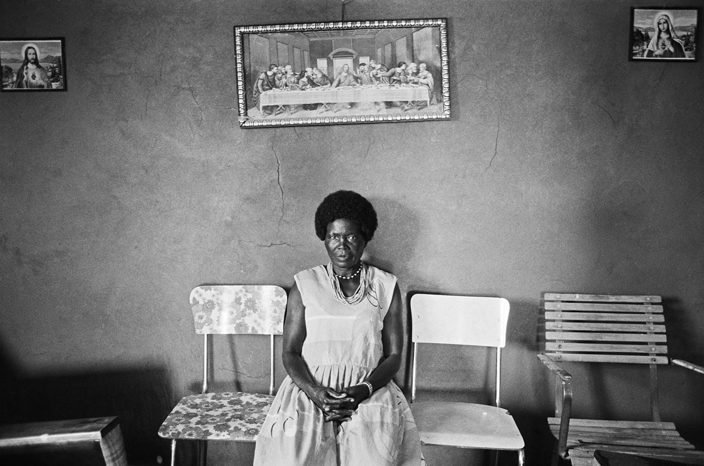 John Liebenberg, "The Last Supper" (1986), at Afronova's booth (image courtesy Afronova)