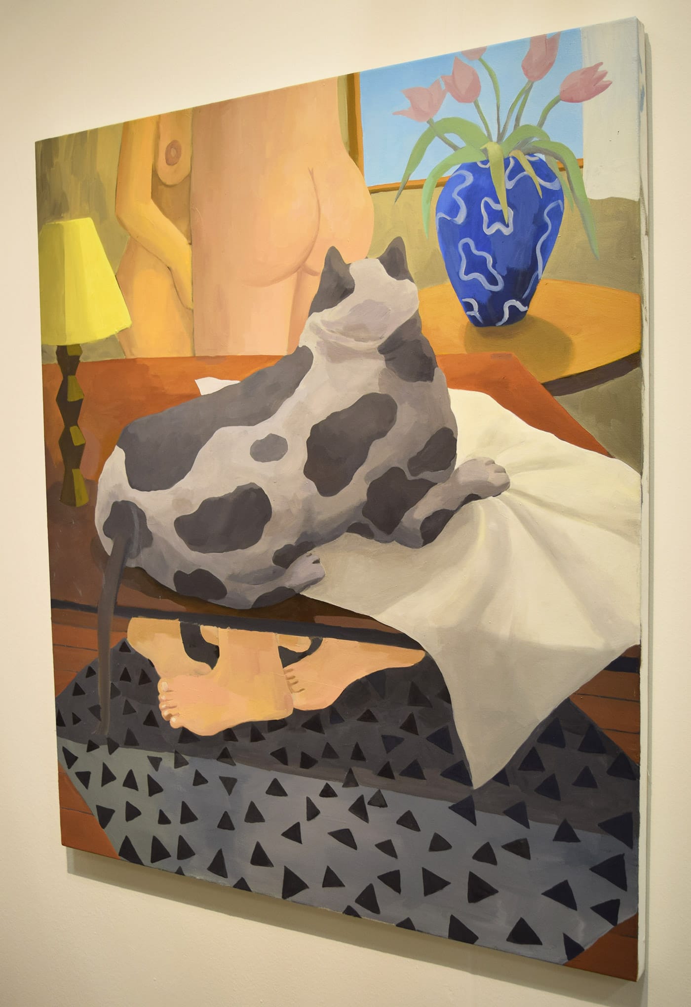 A painting by Gahee Park in the Marginal Utility booth