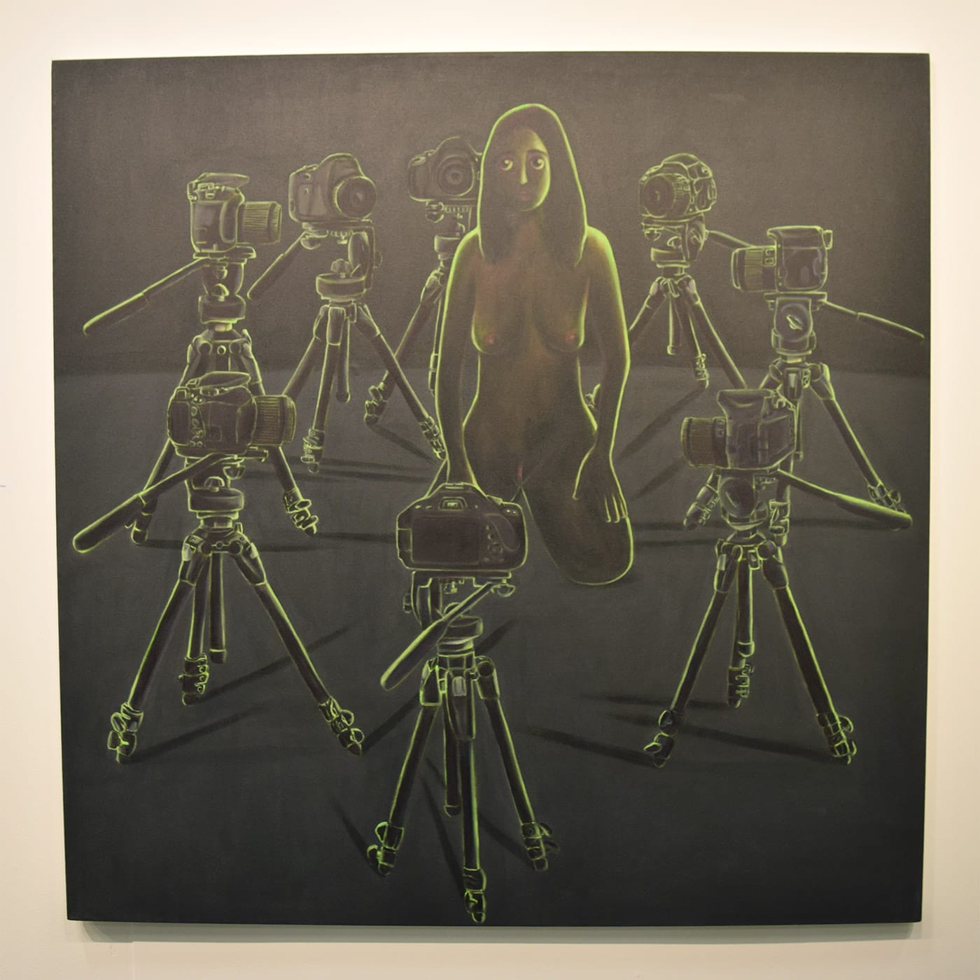 A painting by Vanessa Gully-Santiago in the 247365 booth