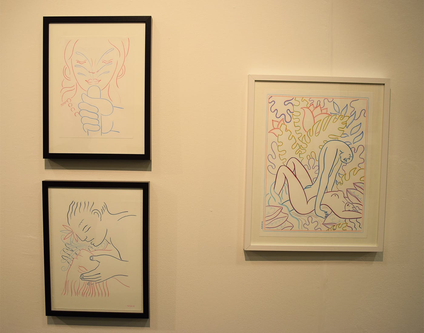 Works by Alphachanneling in the Jack Hanley Gallery booth