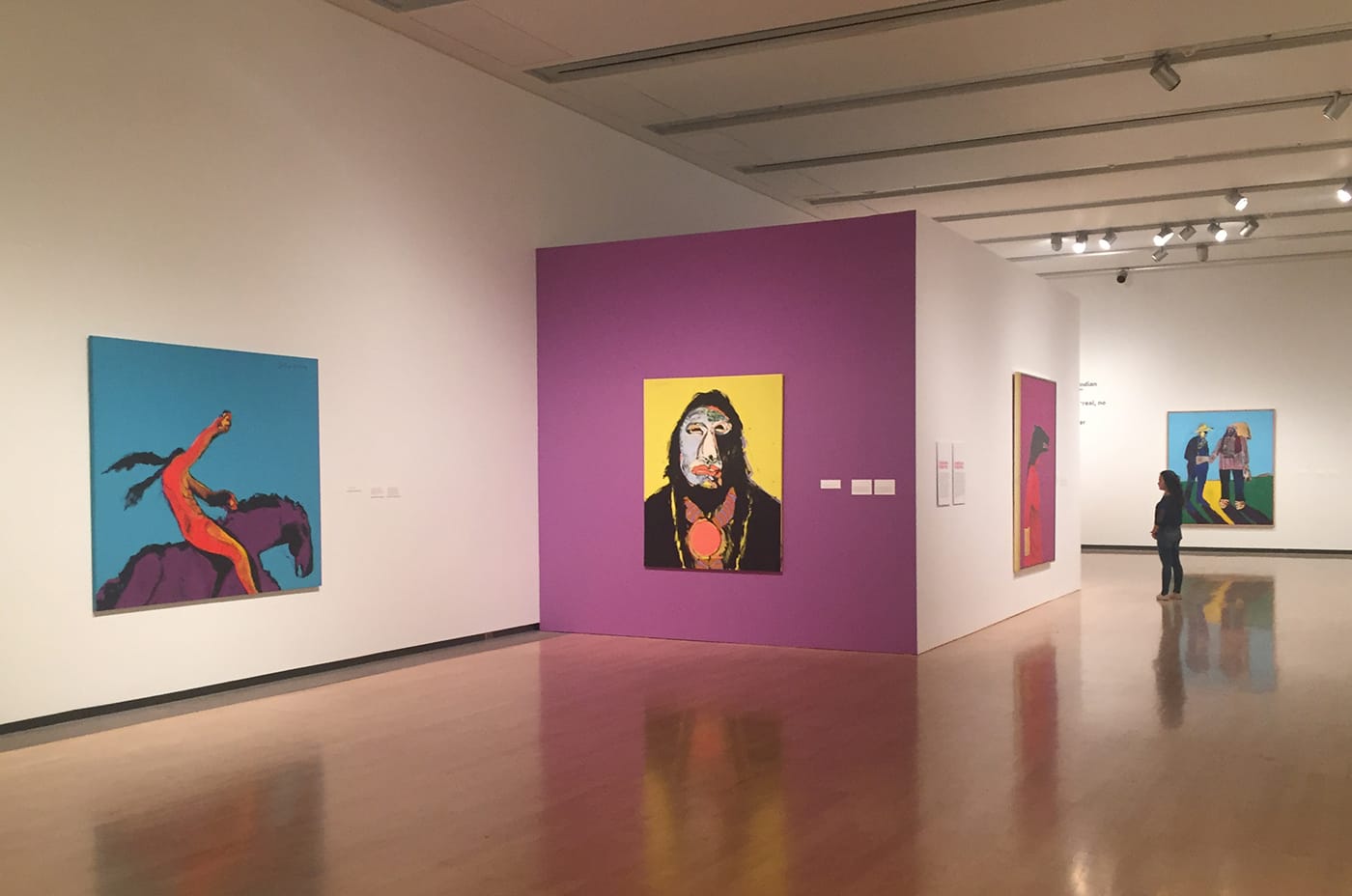 Installation view, ‘Super Indian: Fritz Scholder, 1967–1980’