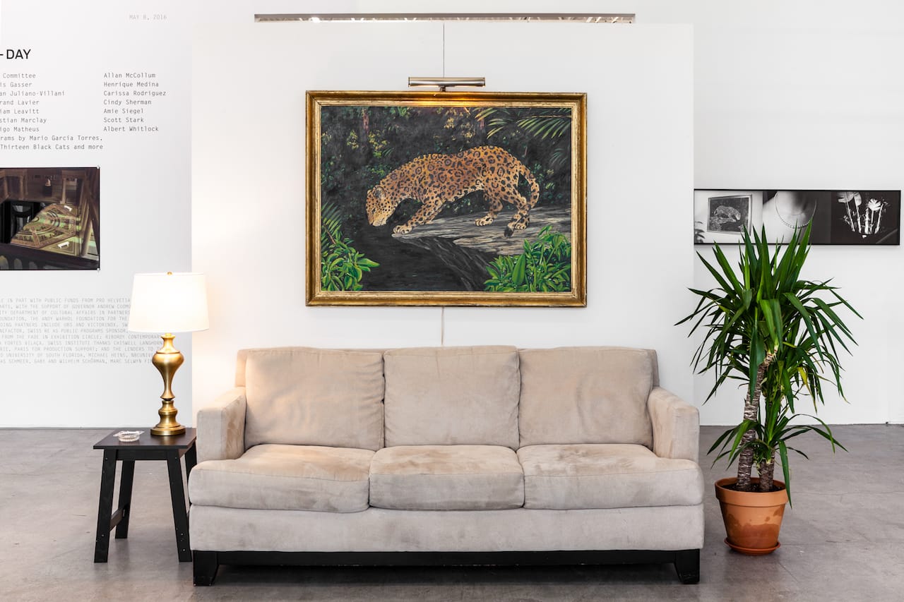 William Leavitt, "Set for 'The Tropics' with Jaguar (from 'The Tropics')" (1974)