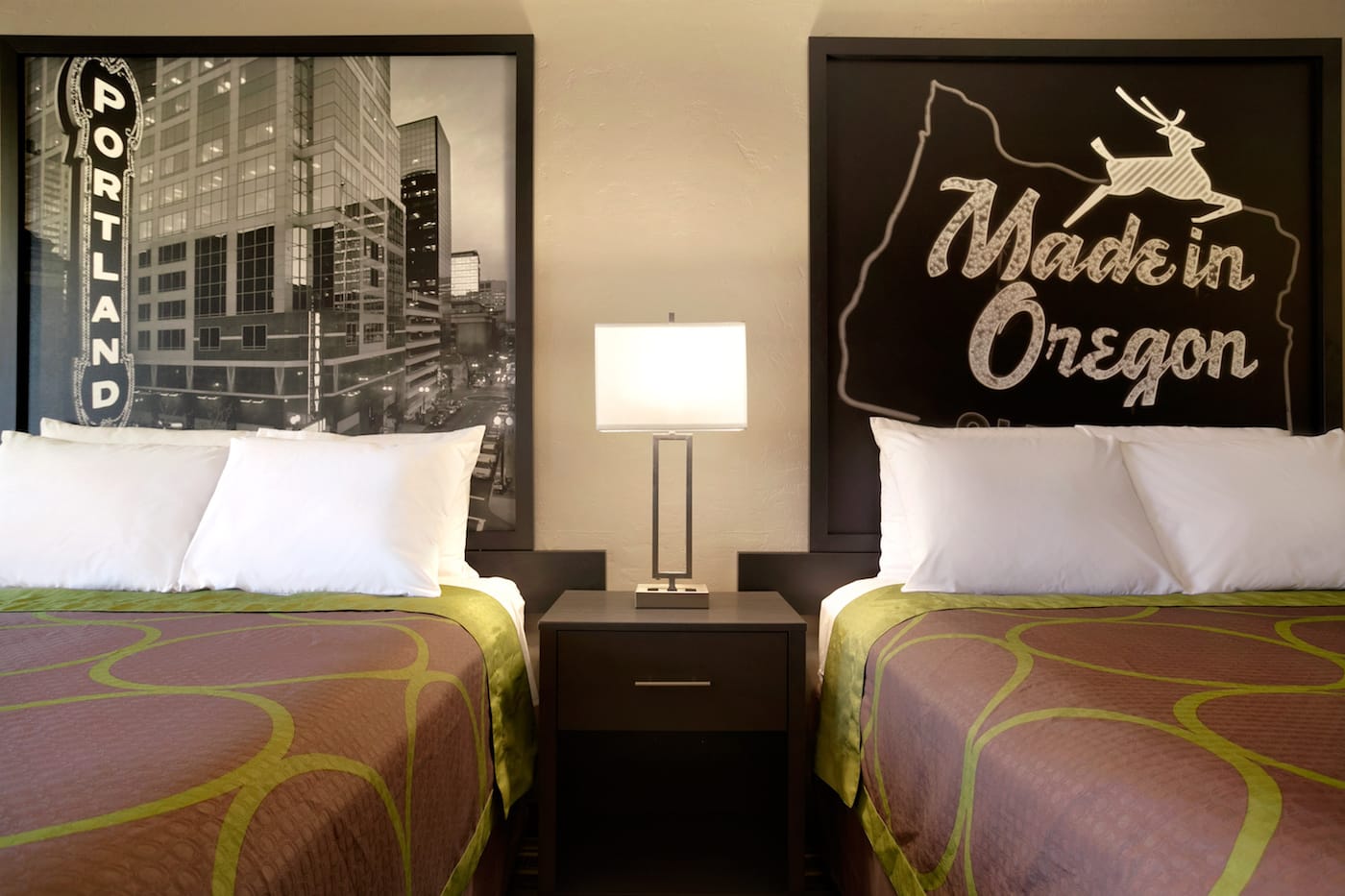 A double room in a Super 8 in Portland, Oregon (courtesy Super 8)