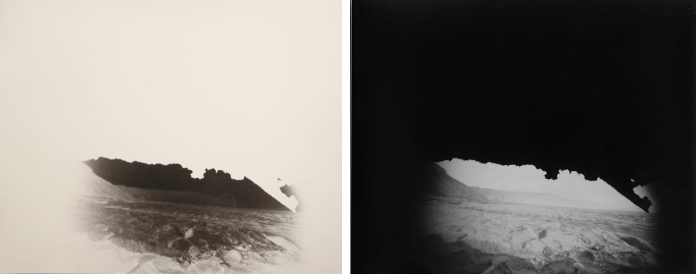 Adam Donnelly and David Janesko, "Tunitas Beach, CA" (2013), 8”x10” paper negative and positive print from paper negative