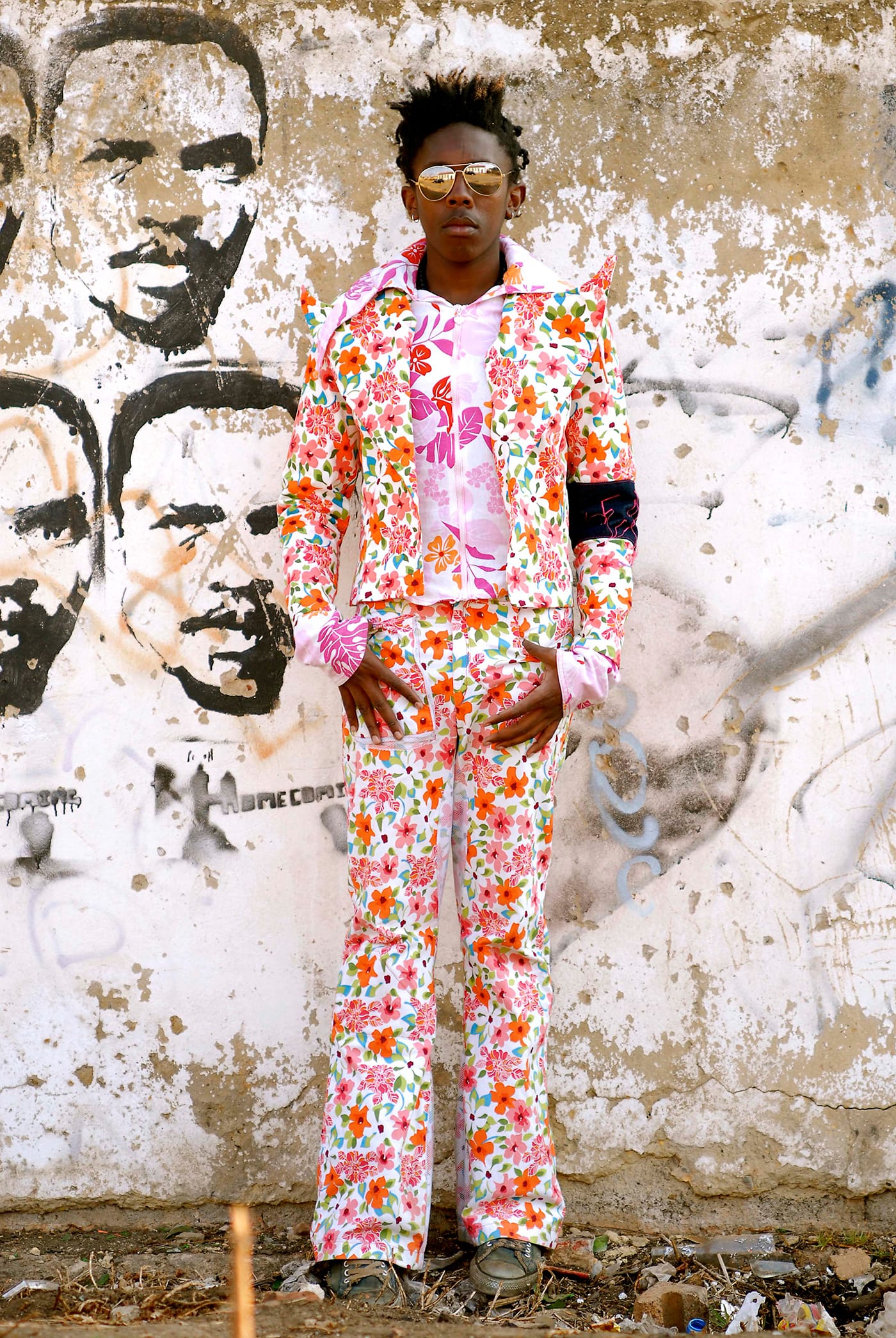 Nontsikelelo Veleko, "SIBU VIII," at Afronova's booth (image courtesy Afronova)