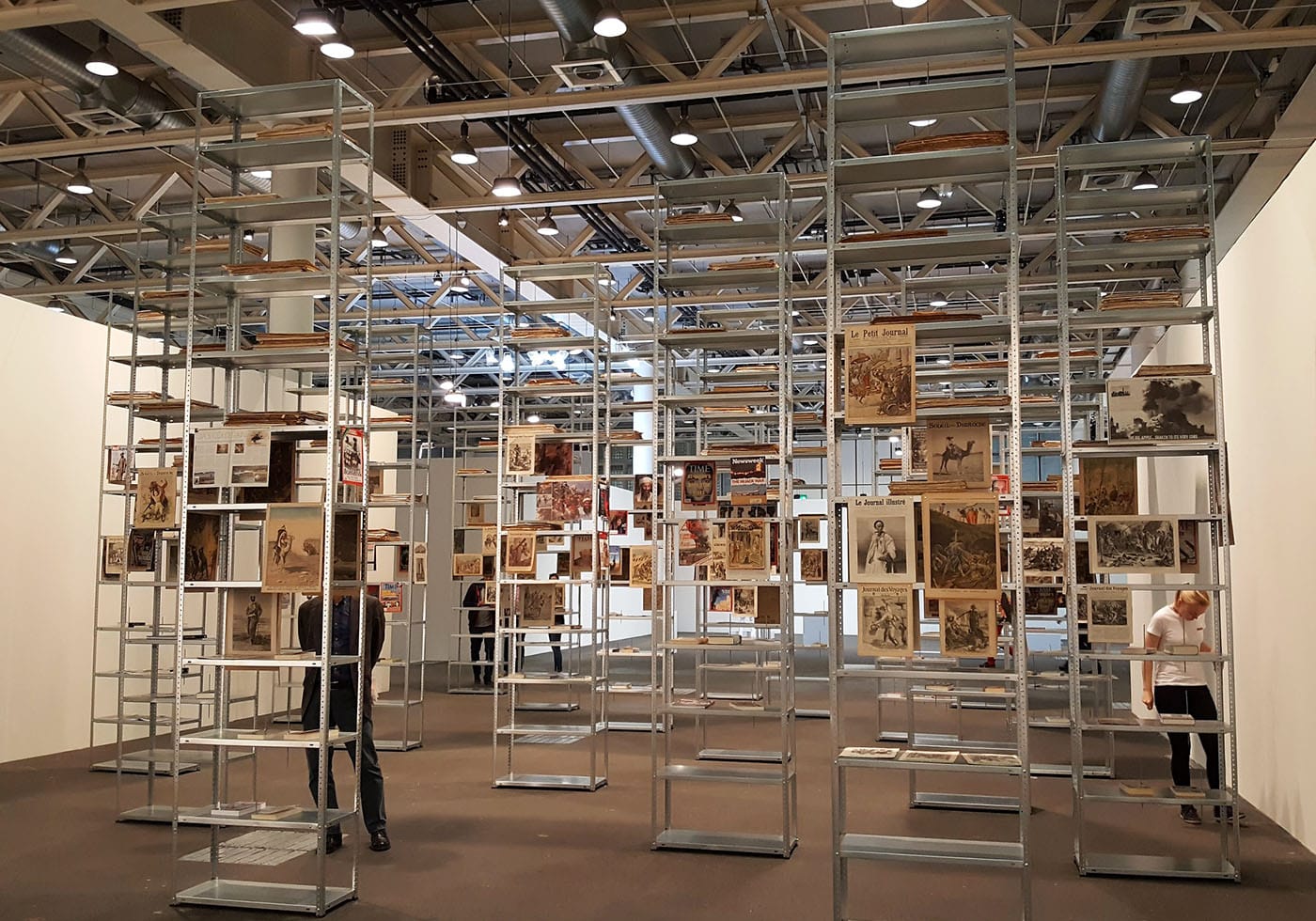 An installation by Kader Attia, presented by Lehmann Maupin and Galerie Nagel Draxler (all photos by the author for Hyperallergic)