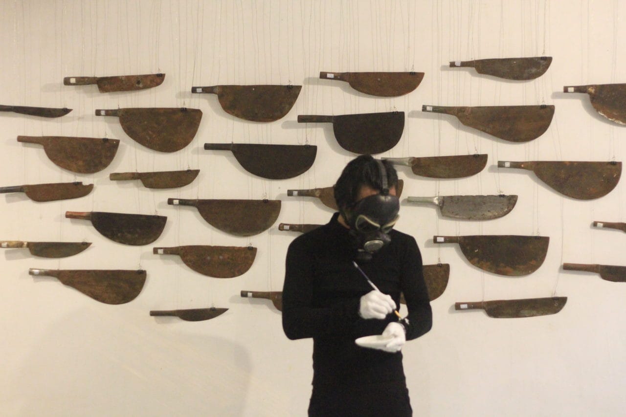 Performance at Then Cafe, courtesy Tran Tuan.