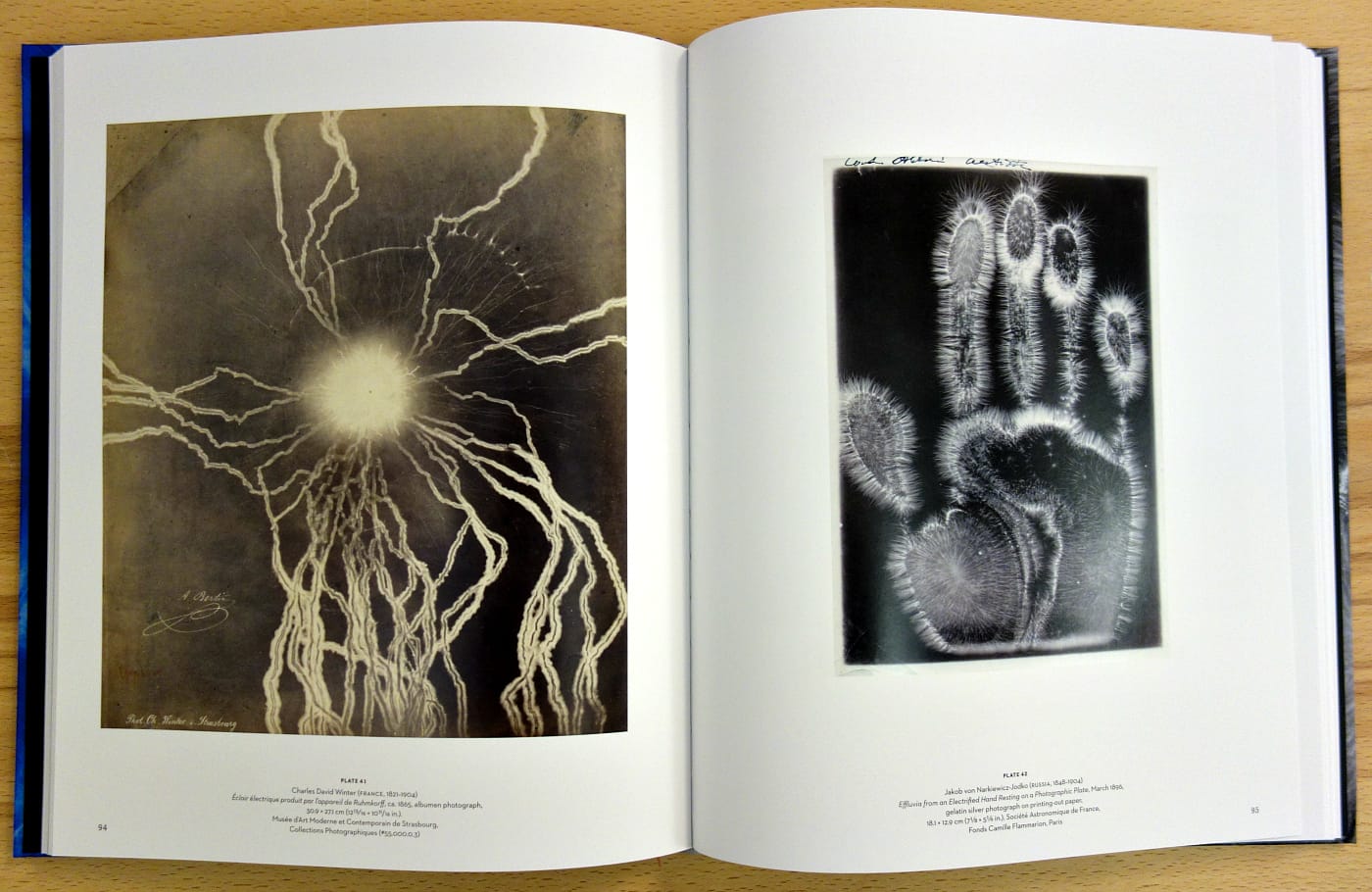Pages from 'Emanations: The Art of the Cameraless Photograph' (photo of the book for Hyperallergic)