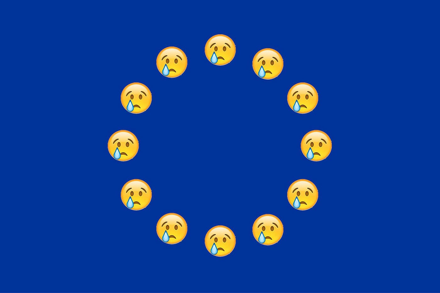 This new EU flag is reimagined by Felix Burrichter (via his Facebook profile page)