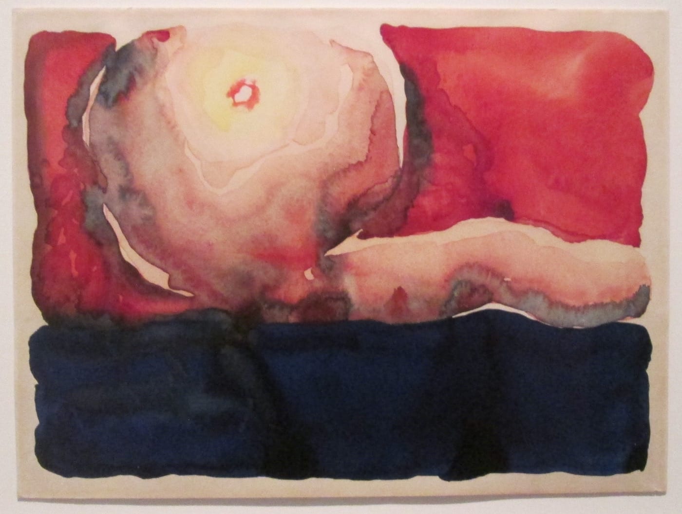 Georgia O’Keeffe, “Evening Star No. VII” (1917), watercolor on paper