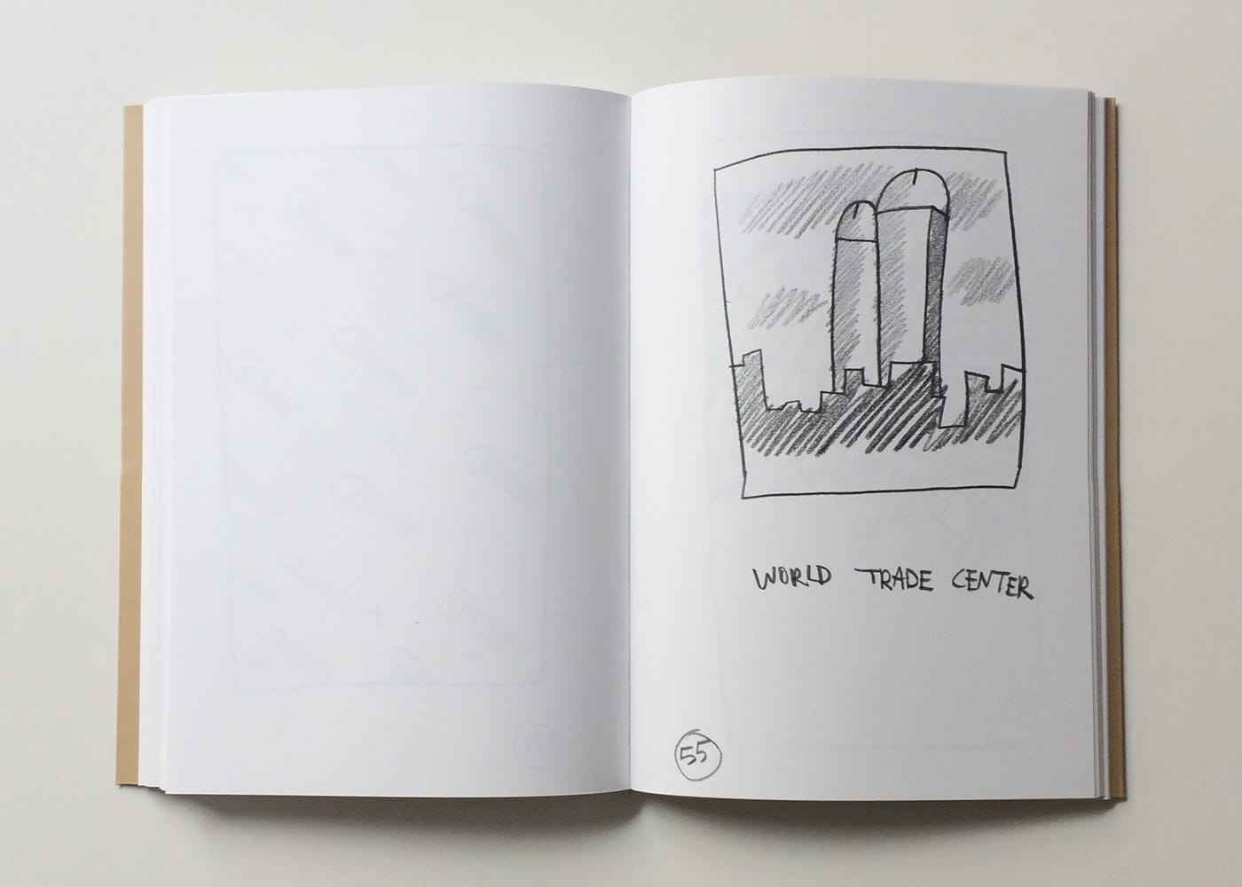 Keith Haring, “World Trade Center,” from ‘Manhattan Penis Drawings for Ken Hicks’ (1978)