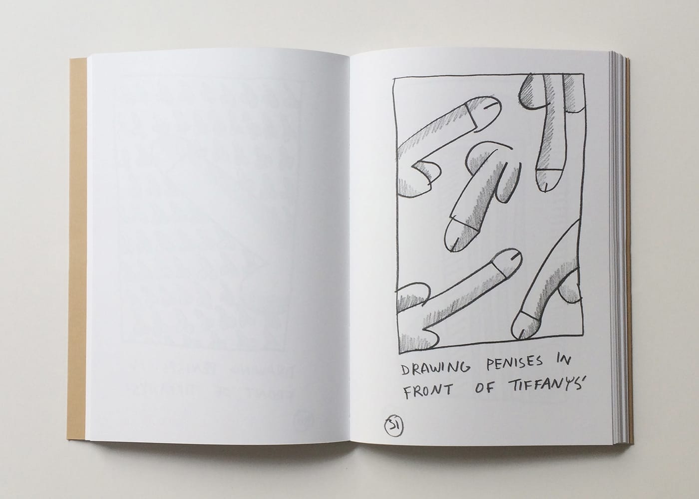 Keith Haring, “Drawing Penises In Front of Tiffany’s,” from ‘Manhattan Penis Drawings for Ken Hicks’ (1978)