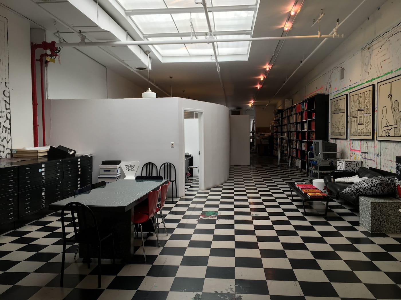 The Keith Haring Foundation, housed in Keith Haring's former studio (courtesy the Keith Haring Foundation)