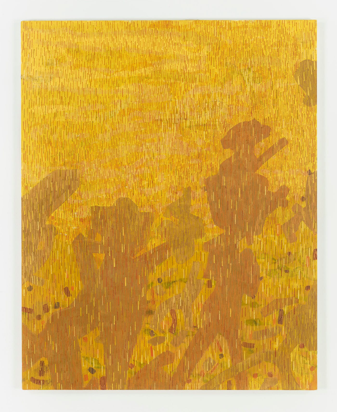 LEE MULLICAN Caravan to the Sun 1957 Oil on canvas 50 x 40 in.