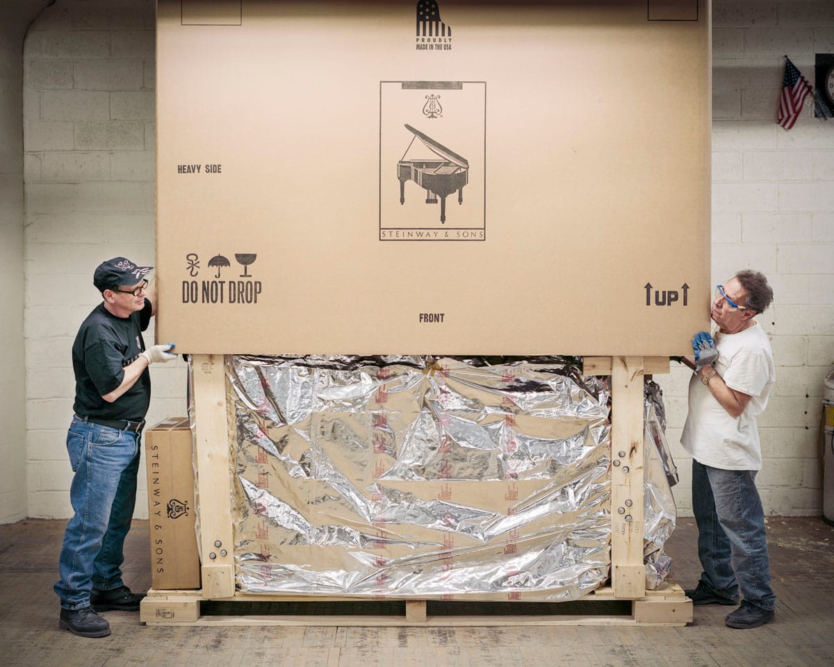 Photograph from 'Making Steinway' (2011-15) (© Christopher Payne)