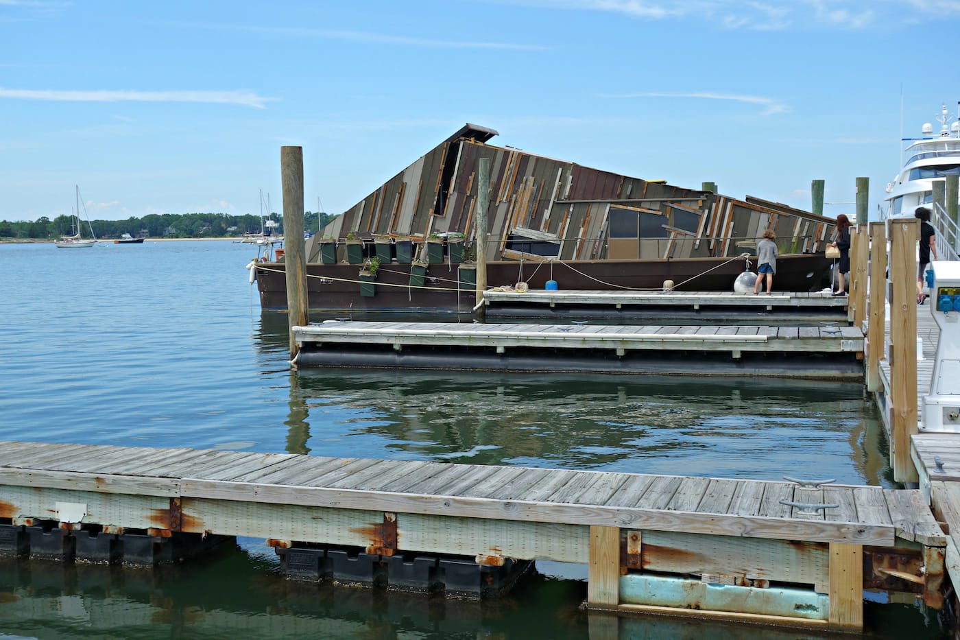 Installation view of 'Radical Seafaring' at the Parrish Art Museum