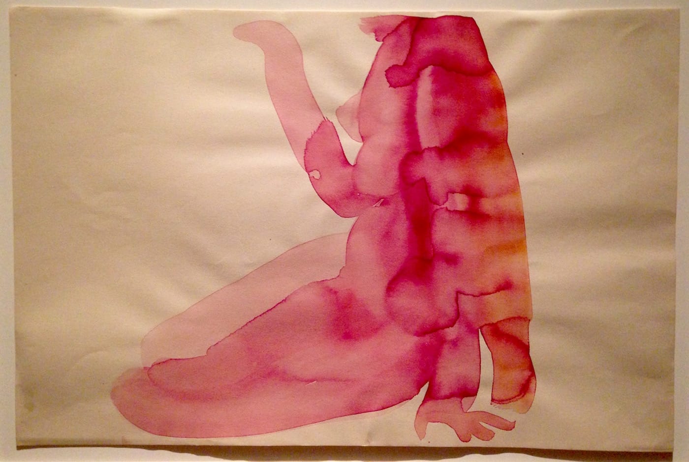 Georgia O’Keeffe, “Nude Series VII” (1917), watercolor on paper