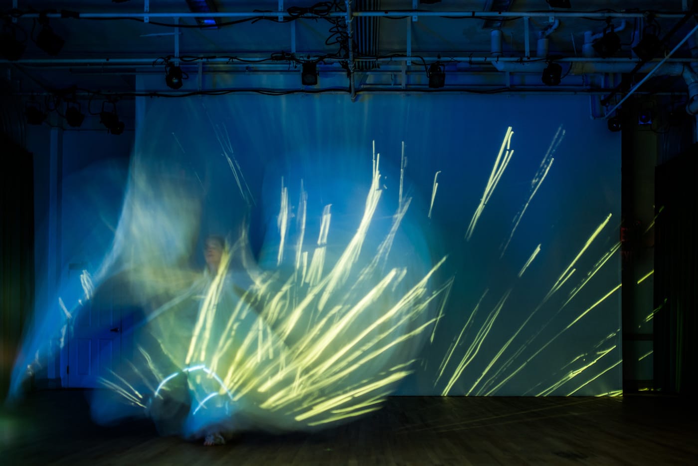 Time Lapse Dance, 'Piece for a Northern Sky,' choreographer/dancer: Jody Sperling (photo by Filip Wolak)