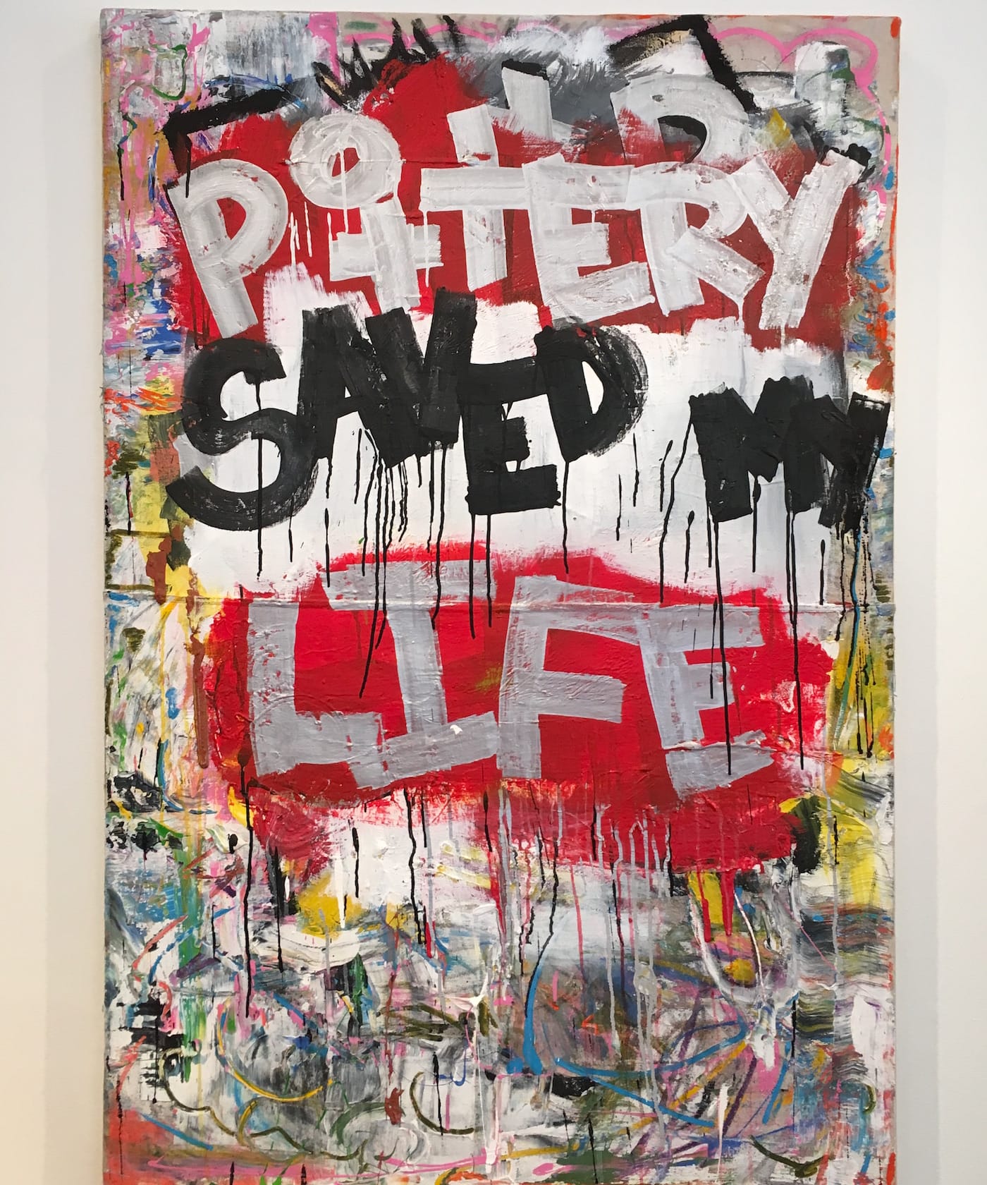 Roebrto Lugo, "Pottery Saved my Life" (2015) (photo by the author for Hyperallergic)