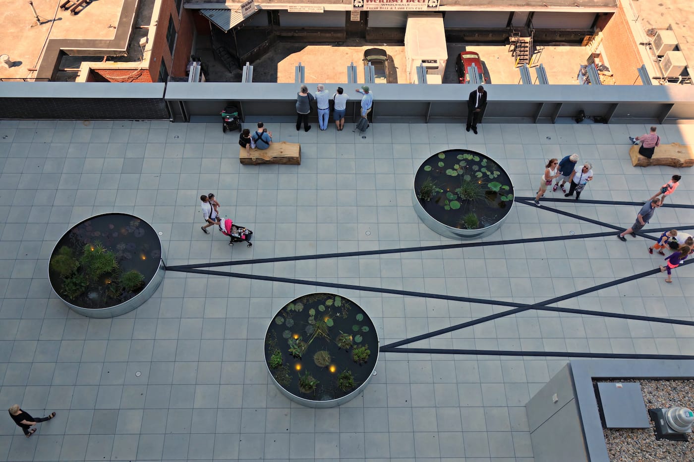 Installation view of 'Virginia Overton: Sculpture Gardens' at the Whitney Museum of American Art