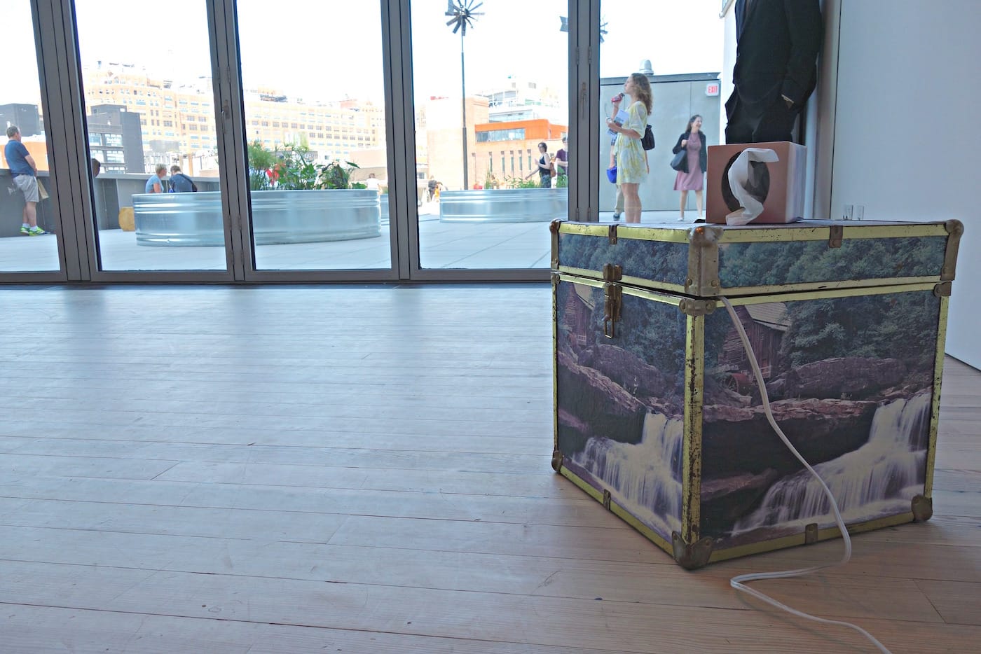 Installation view of 'Virginia Overton: Sculpture Gardens' at the Whitney Museum of American Art