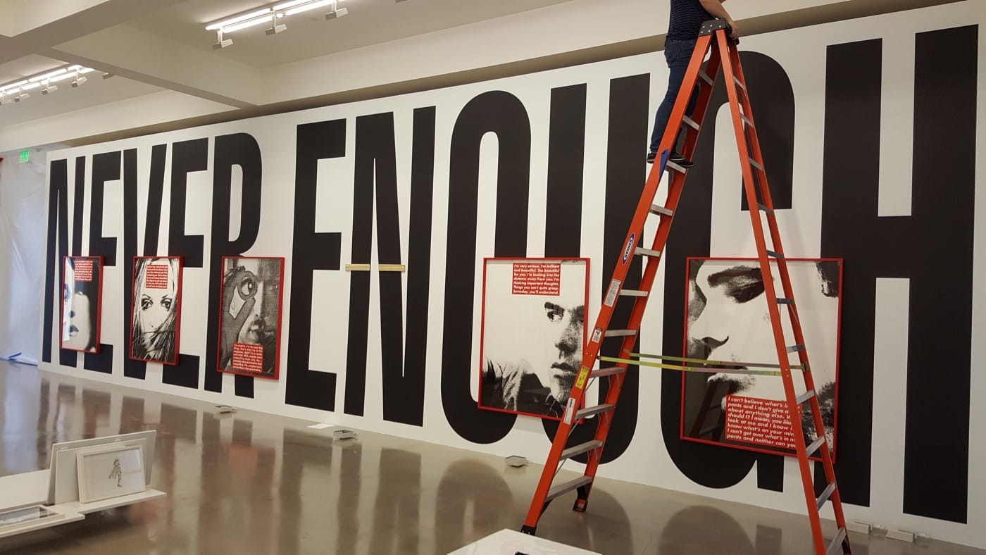 At Sprüth Magers Los Angeles before the opening of their Eau de Cologne exhibition (All photos by the author for Hyperallergic)