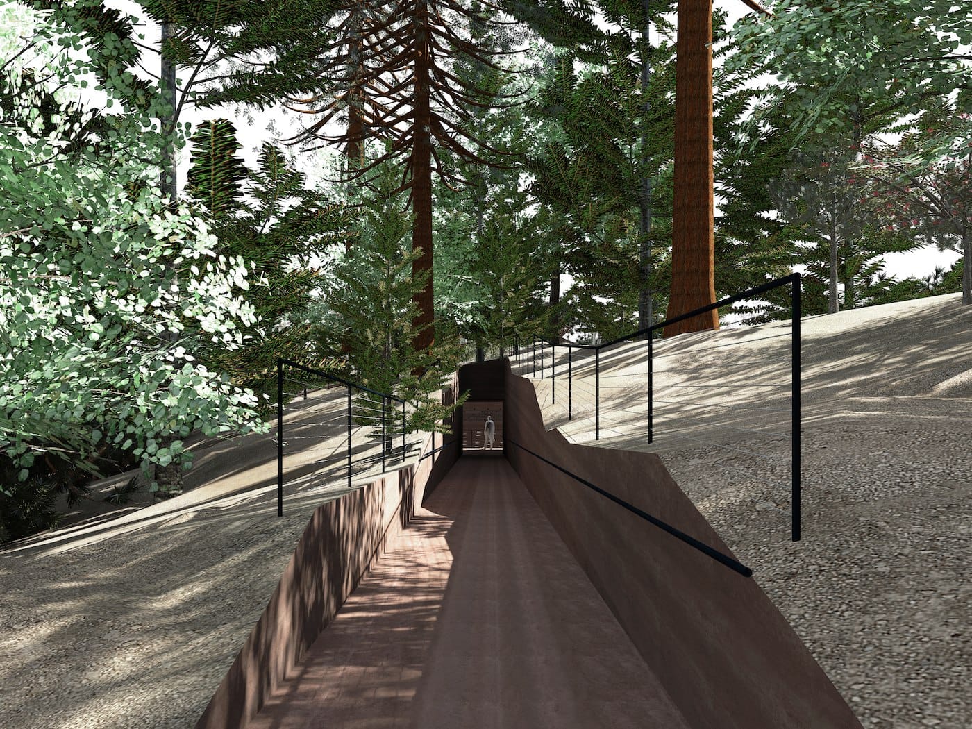 Rendering of Jonas Dahlberg, "22 July Memorial at Sørbråten"