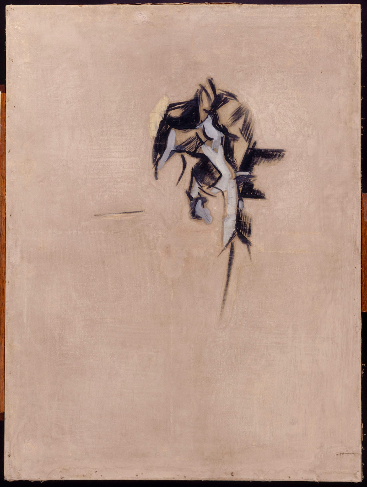 Robert Delaunay, "Portrait de Guillaume Apollinaire" (ca 1911–12), gouache and paint on canvas, Paris, Musée National d'Art Moderne—Centre Georges Pompidou (© Centre Pompidou, MNAM-CCI, Dist. RMN-Grand Palais / Georges Meguerditchian)