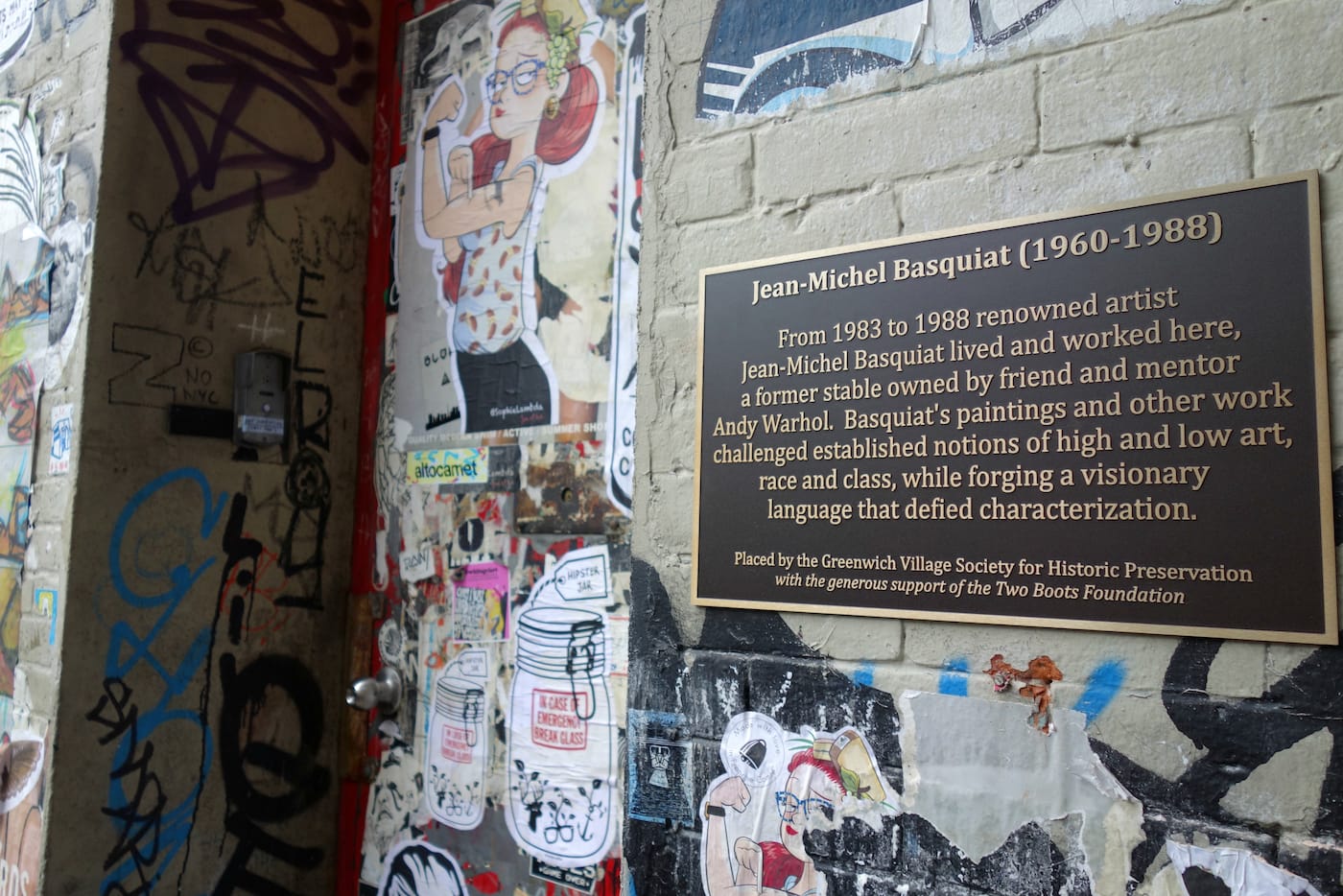 Jean-Michel Basquiat plaque unveiling