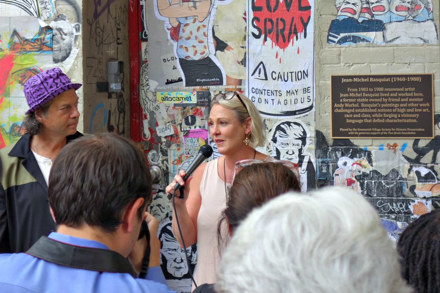 Jean-Michel Basquiat plaque unveiling