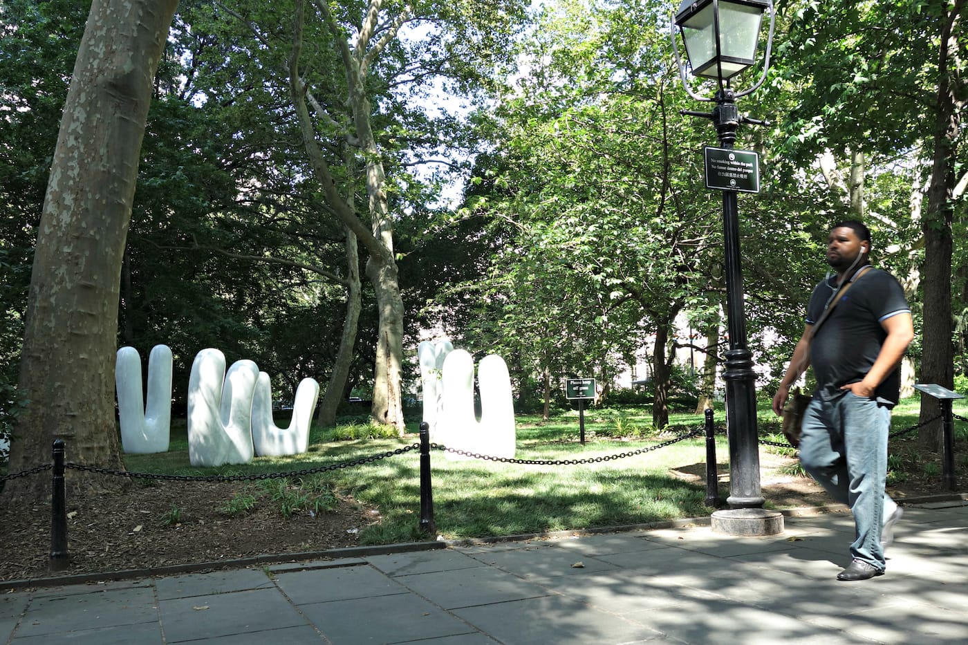 The Language of Things in City Hall Park