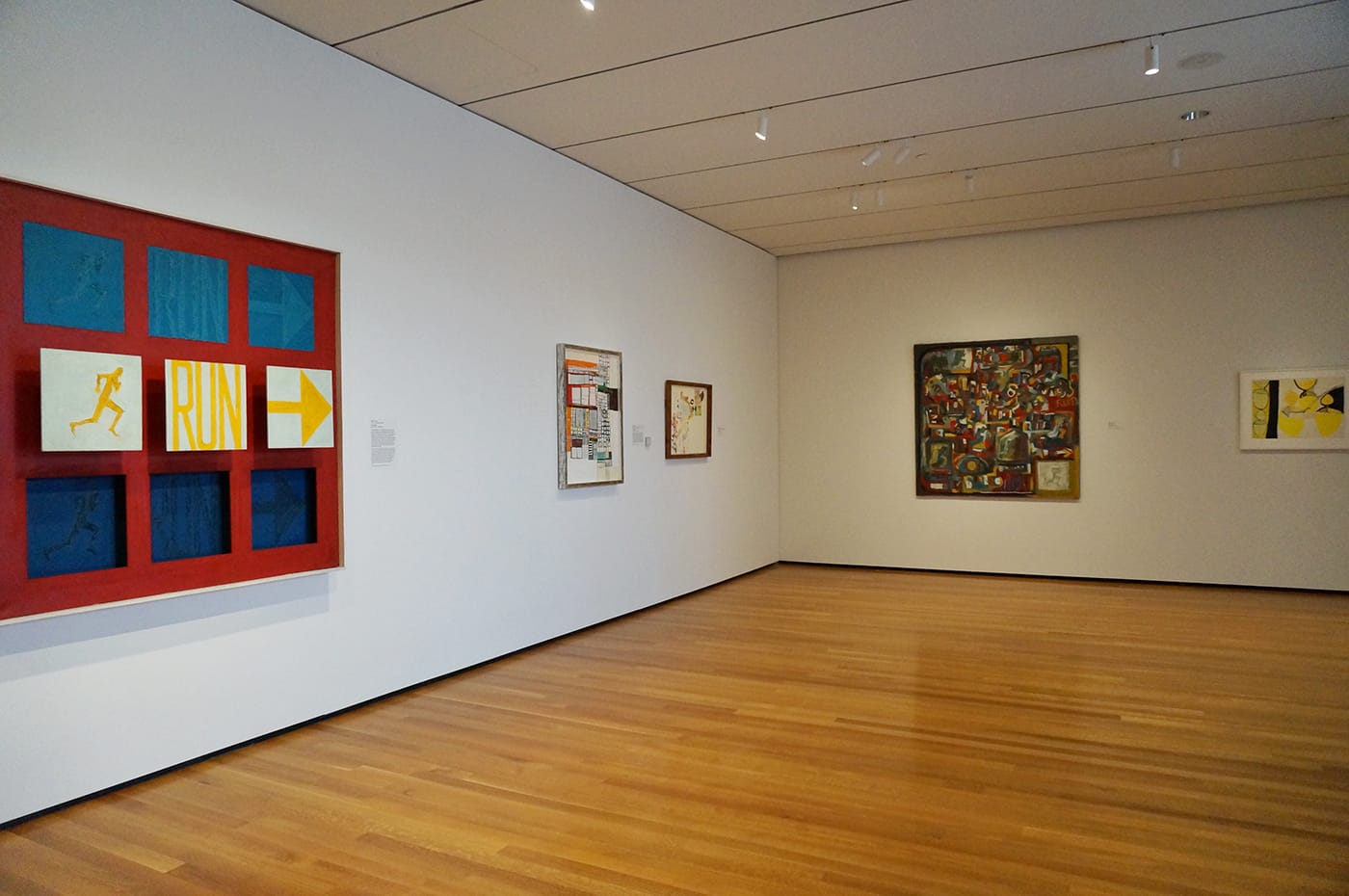 Installation view, 'Converging Lines: Eva Hesse and Sol LeWitt' at the Cleveland Museum of Art (click to enlarge)